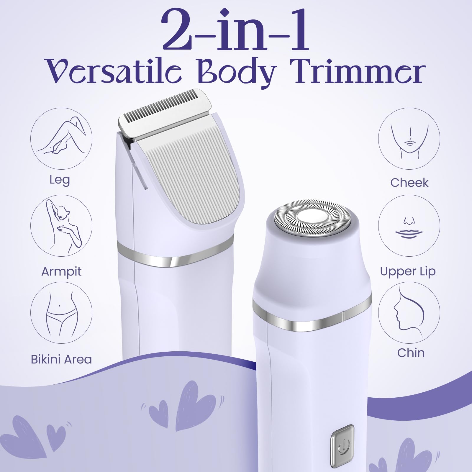 Risina razador eléctrico para mujer con cabeza facial para retoques diarios.
