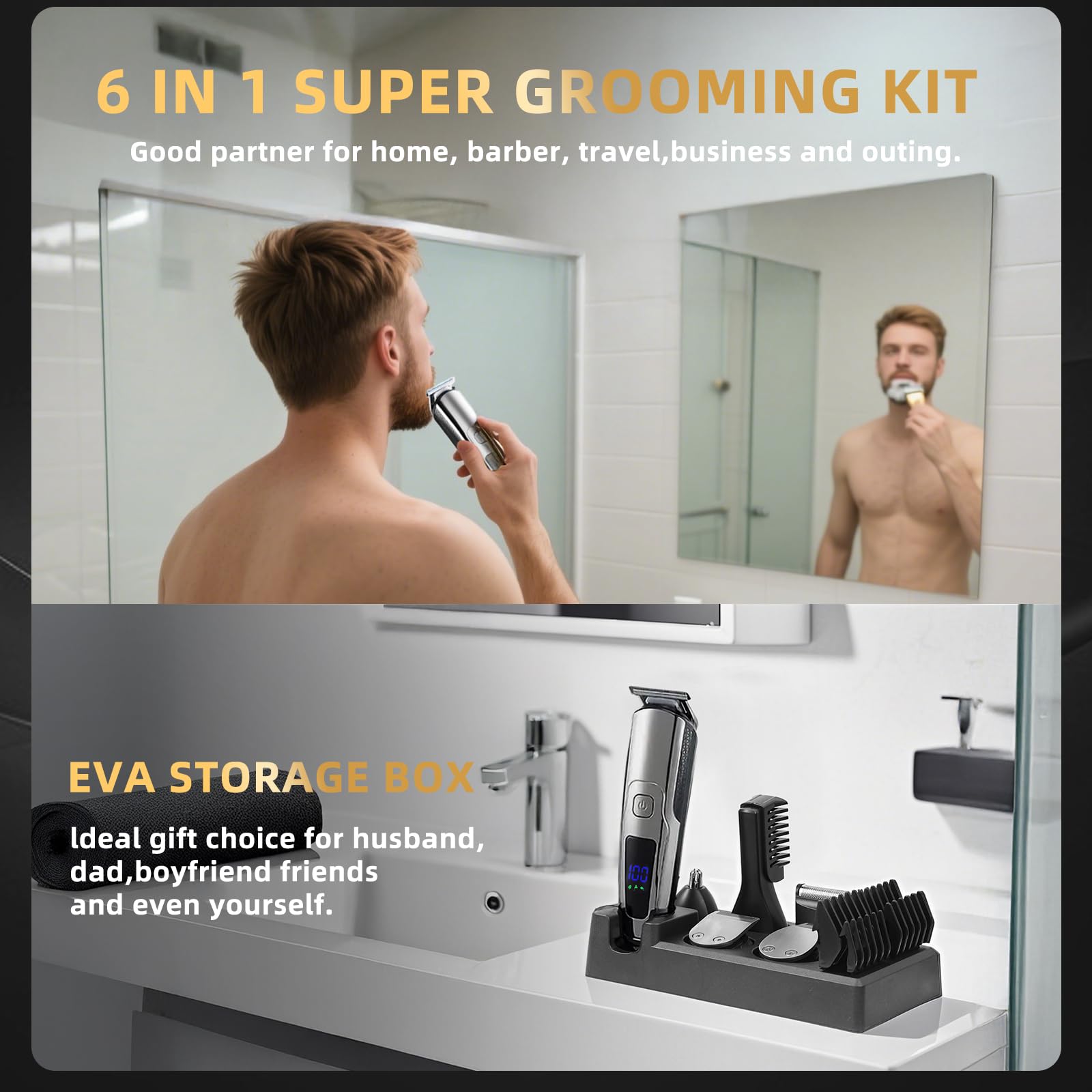 ritarga recortadora impermeable IPX7 para uso en ducha o seco