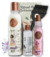 Ritual Botanico Keratina 250ml en botella, cabello suave y nutrido