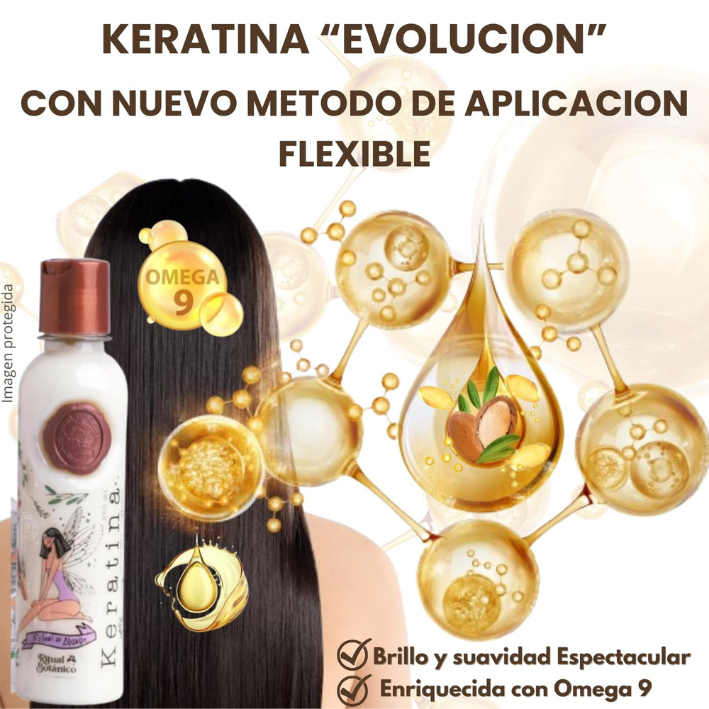 Ritual Botanico Keratina Organica Aplicacion Flexible: uso cómodo para cabellos con frizz leve