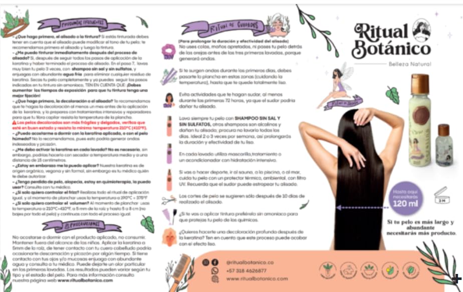 Cabello sedoso y brillante tras el tratamiento Ritual Botanico
