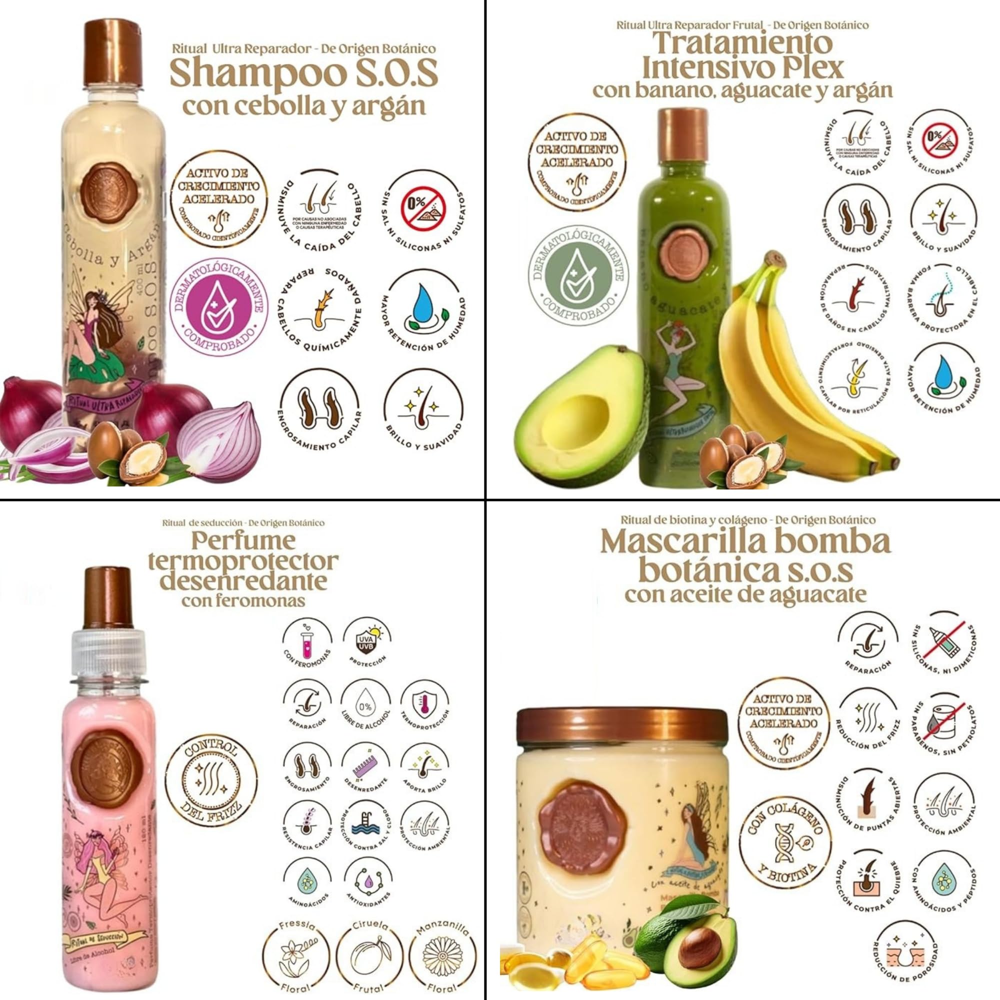 Skin Revolution Ritual Botánico Keratina Orgánica: fórmula libre de formol y amoníaco para uso delicado.