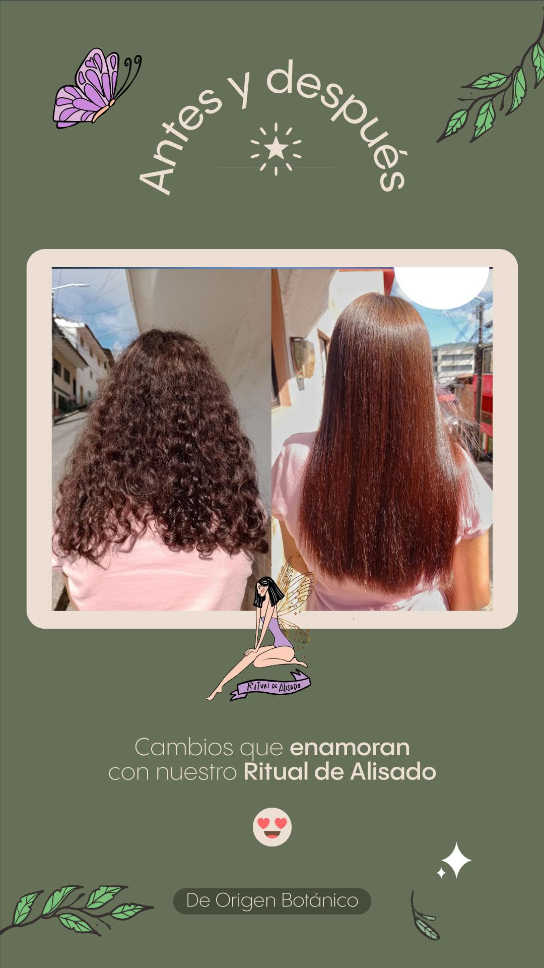 Ritual Botanico cabello liso y brillante tras tratamiento