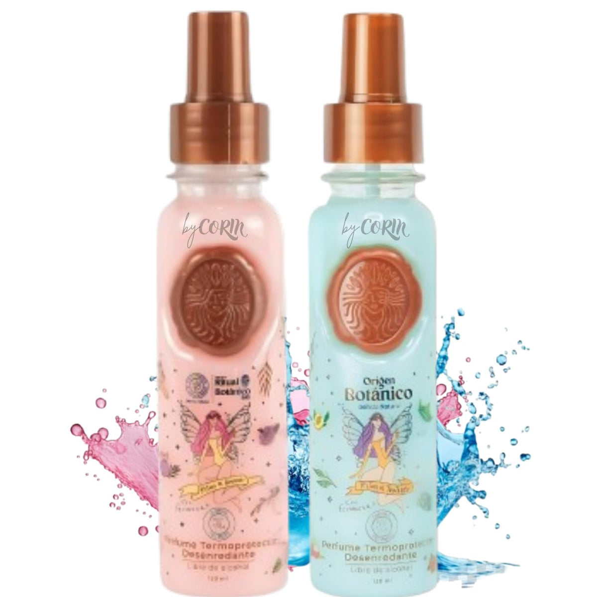 Ritual Botanico Seducción Rosa, termoprotector y desenredante, brillo y peinado suave.