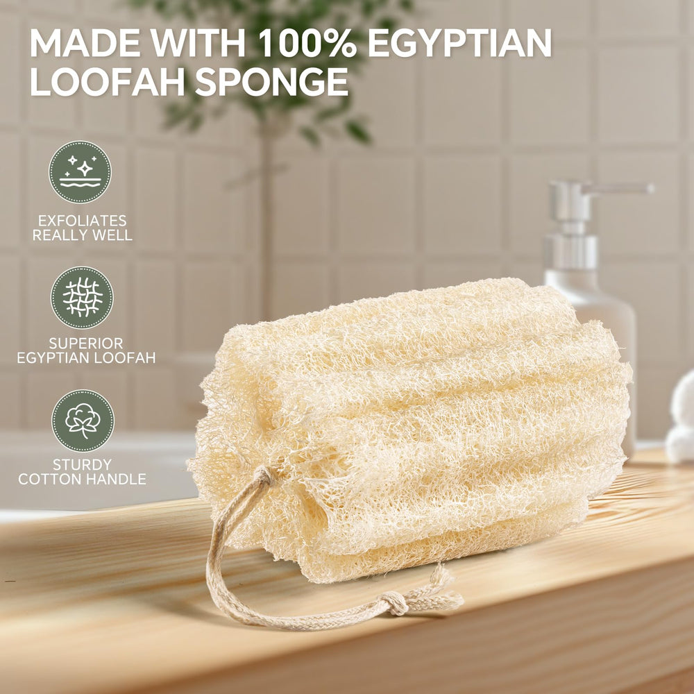 RIYNIBIY lufa egipcia natural en la ducha para espuma suave