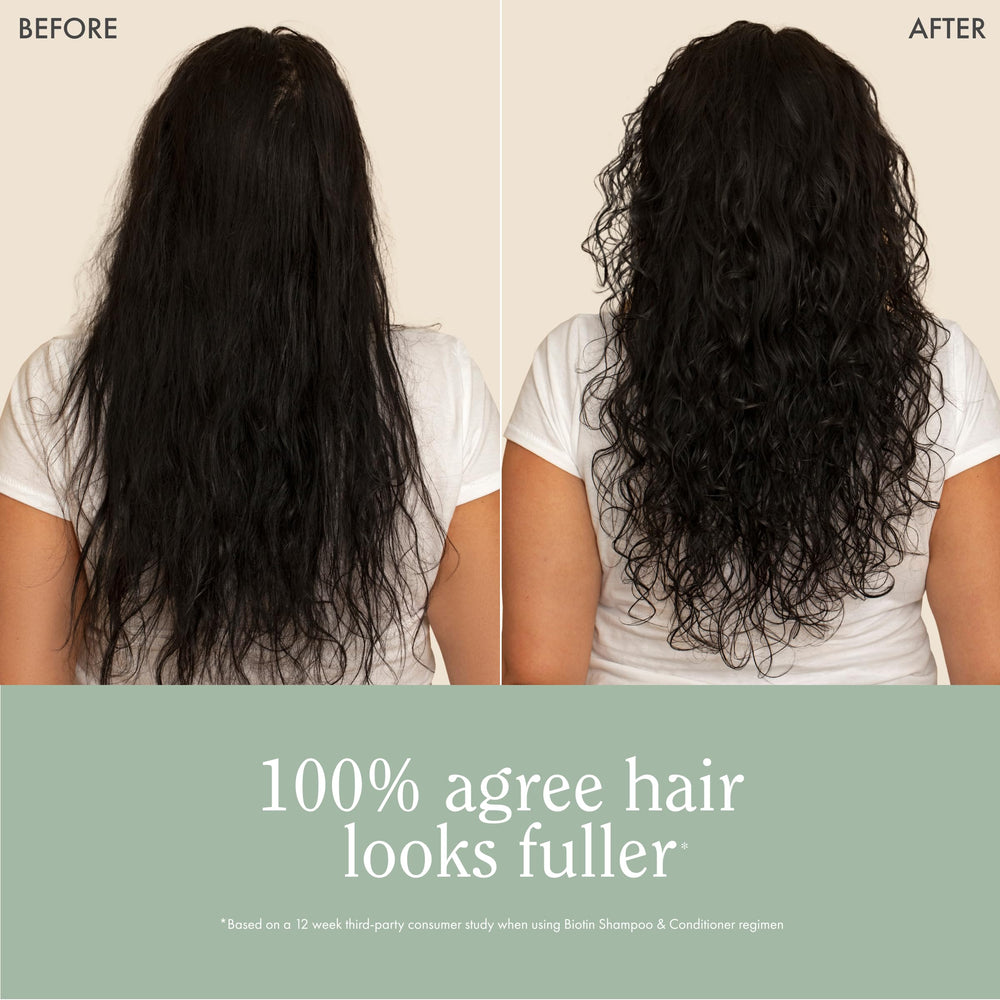 Rizos Curls Biotin Conditioner sin-sulfatos para uso diario en cabello sensible.