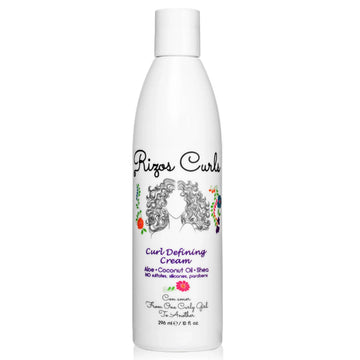Rizos Curls crema-definidora-curvas, botella, para definir rizos con brillo suave.