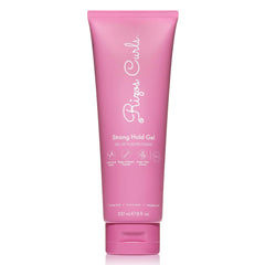 Rizos Curls Strong Hold Gel bottle with label showing long-lasting hold.