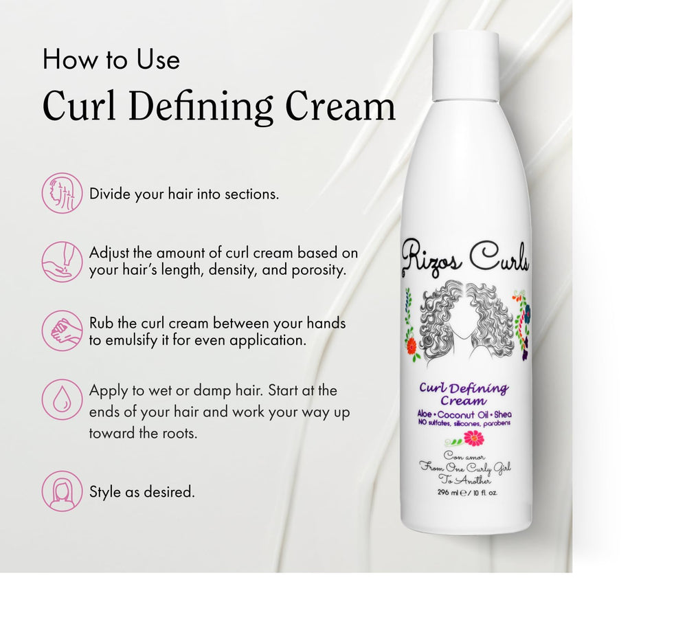 Rizos Curls textura ligera, aporta humedad sin peso para rizos definidos.