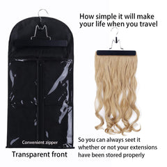 RJMBMUP colgador de madera para extensiones ofrece soporte estable.