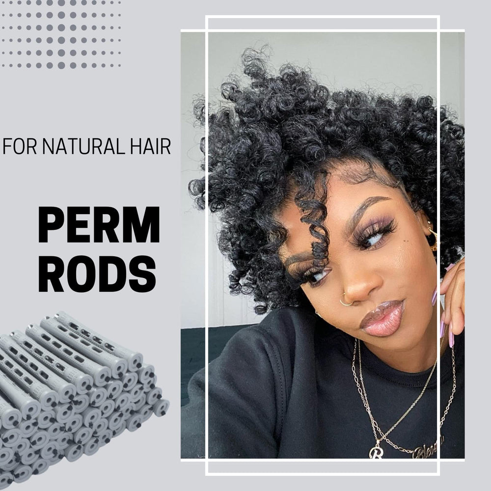 RJMBMUP Perm Rods de plastico resistente para diferentes texturas.