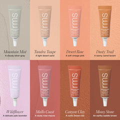 RMS Beauty Cashmere Matte Eyelights creme-poudre légère qui se travaille facilement.