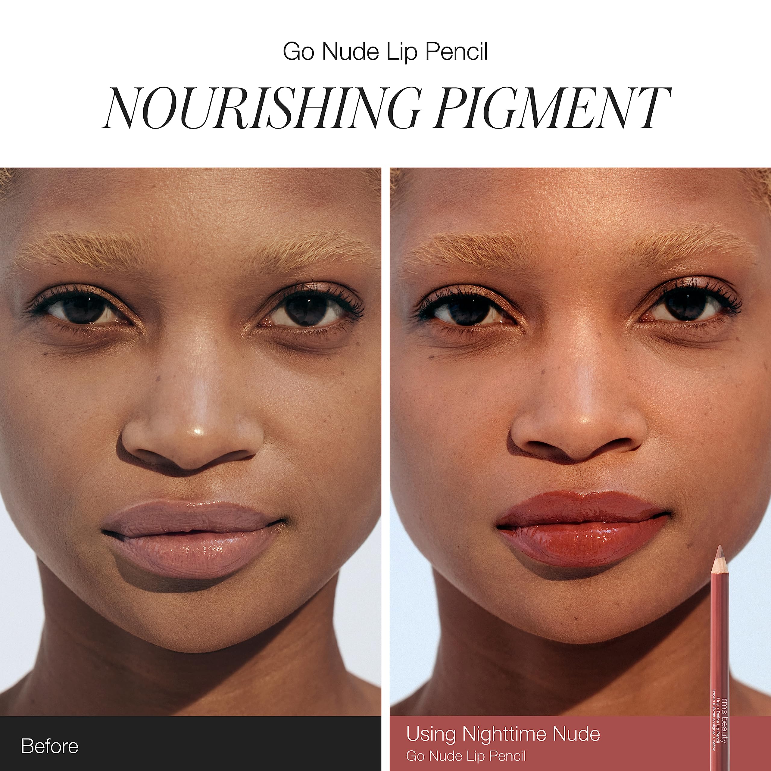 Finition matte naturelle qui complète les looks nude.