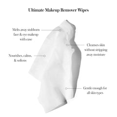 Huile de coco biologique intégrée pour nourrir et hydrater pendant le démaquillage.