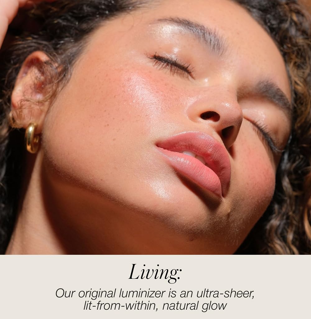 RMS Beauty iluminador crema para cejas, iluminación suave y definida.
