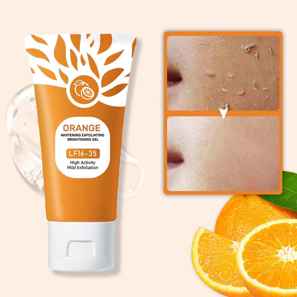 Aplicación facial del gel exfoliante para piel limpia tras uso.