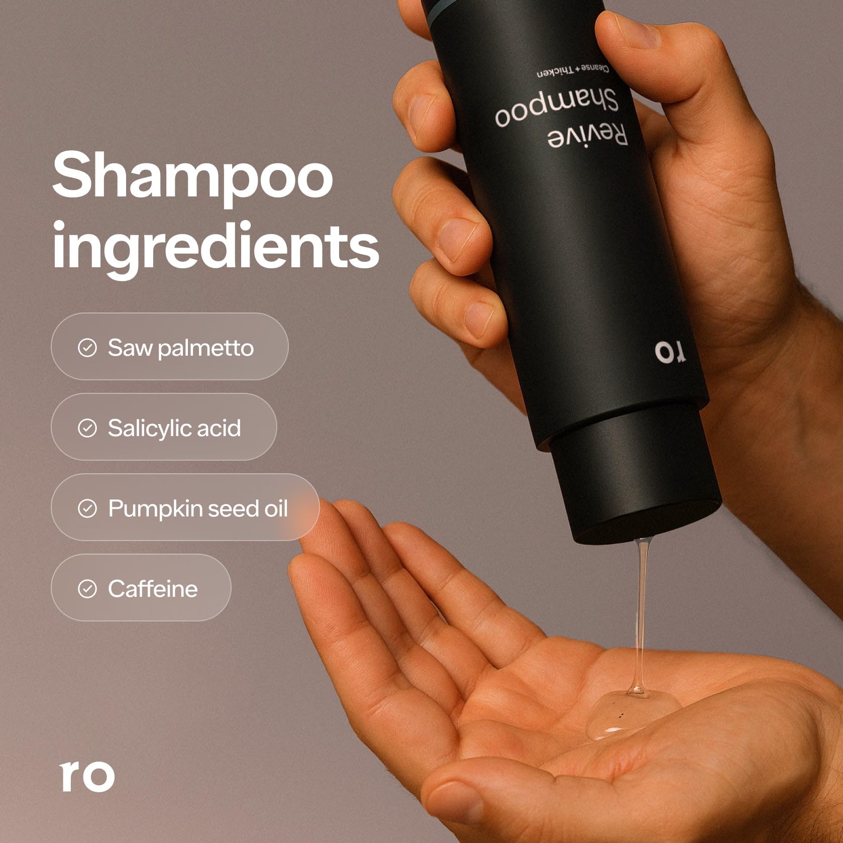Ro Revive champú textura mentolada, experiencia de lavado vigorizante