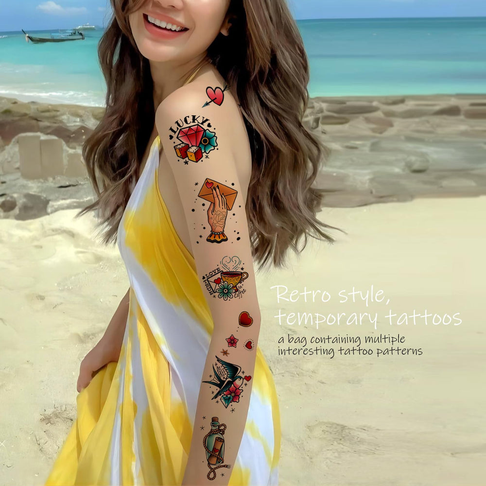 Roarhowl tatuajes para fiestas, pack reutilizable para regalos