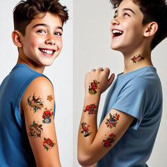 Roarhowl tatuajes para fiestas temáticas y disfraces.