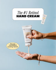 Robanda crema de manos con retinol, textura suave que nutre.