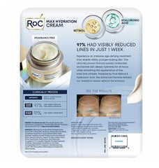 RoC Retinol Correxion crema hidratante, textura cremosa ideal para uso diario