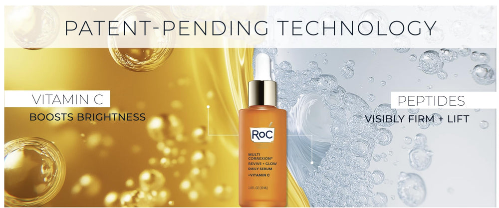 RoC serum vitamina C con péptidos ingredientes clave