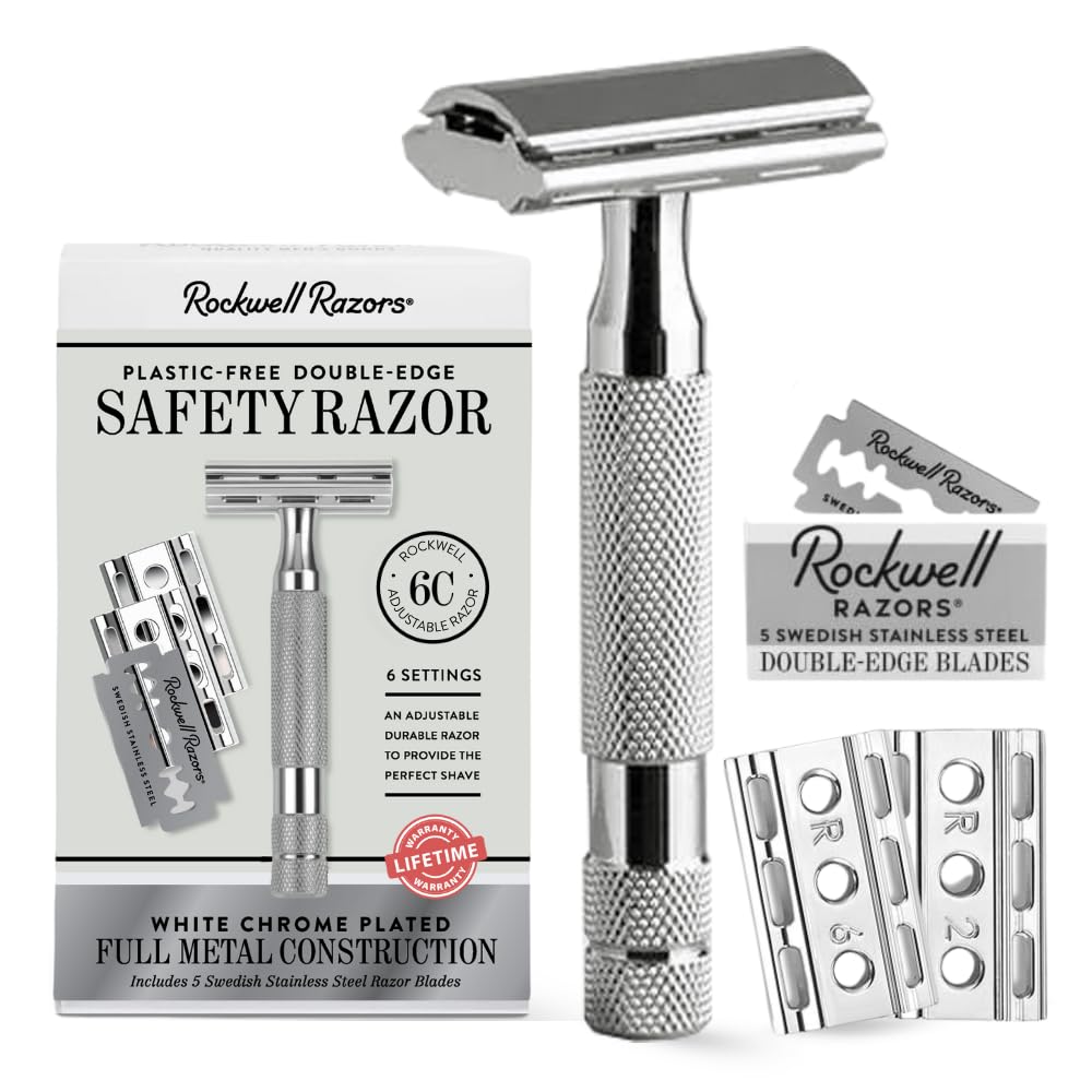 Rockwell 6C con ángulo de afeitado ajustable para un acabado suave.