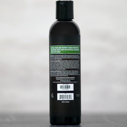 Rocky Mountain Barber Company Acondicionador con aceites esenciales ofrece frescura natural.