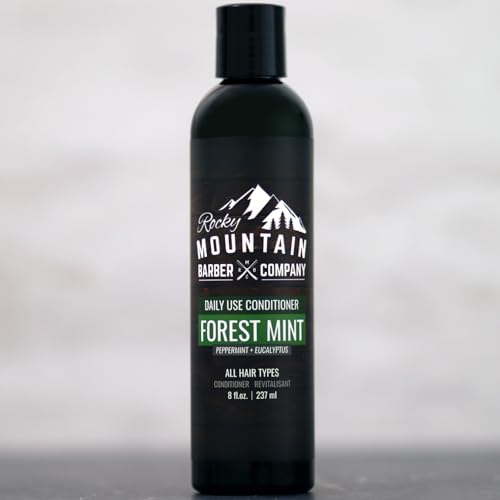 Rocky Mountain Barber Company Acondicionador aroma bosque menta y eucalipto refrescante.