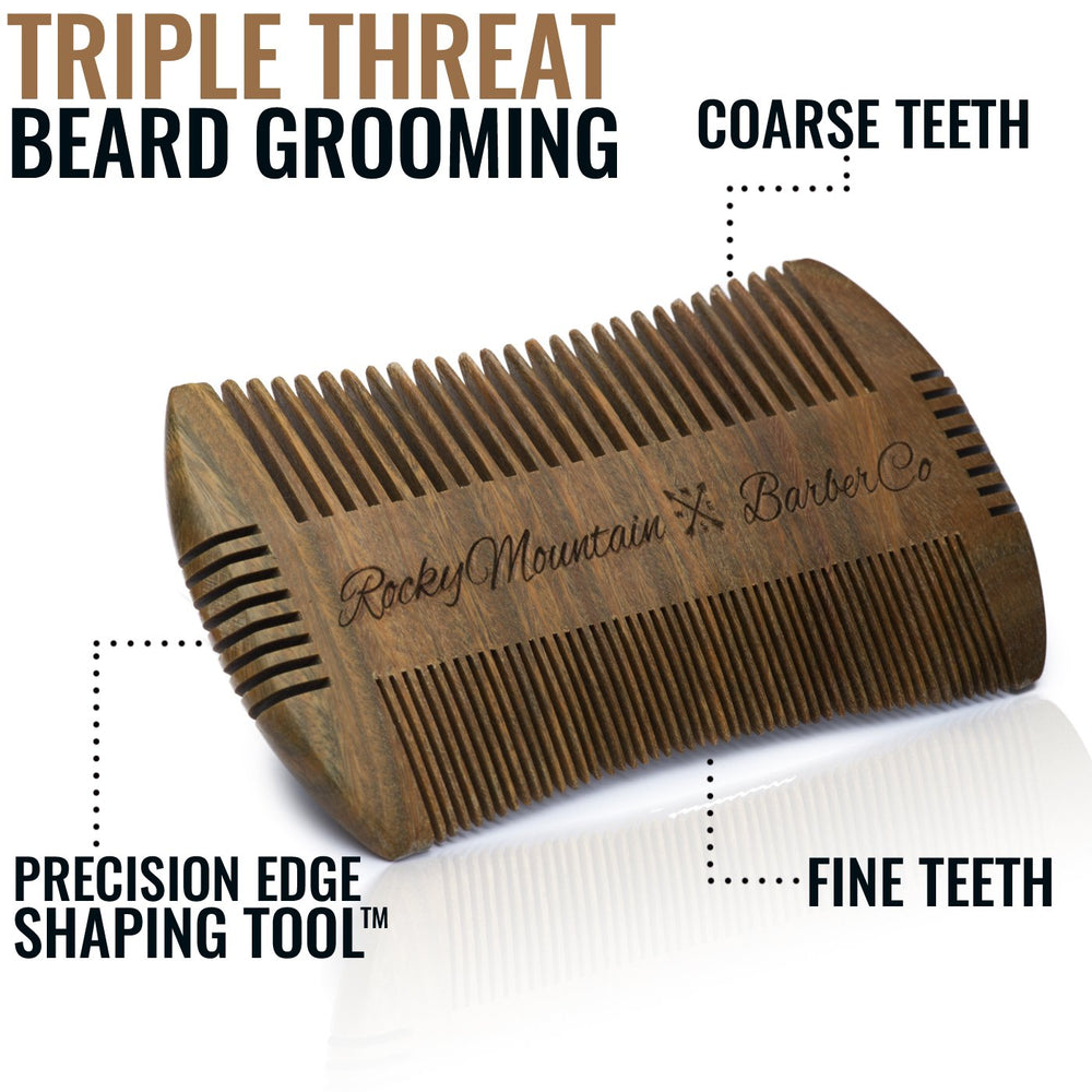 Peine Rocky Mountain Barber Company, dientes variados para peinado sin tirones