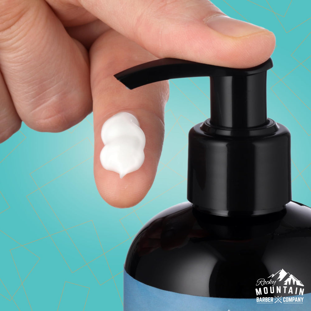 Rocky Mountain Barber Company crema con argán y jojoba para hidratación suave del cabello