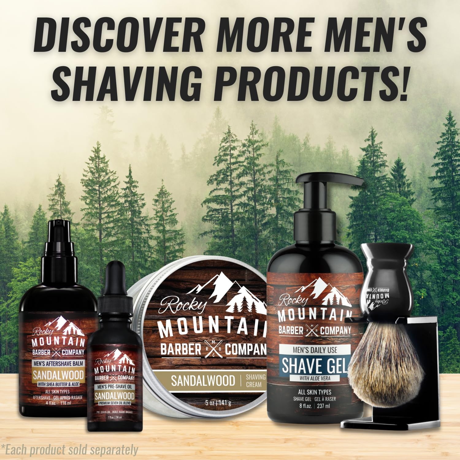 Gel de Rocky Mountain Barber Company compatible con cualquier maquinilla