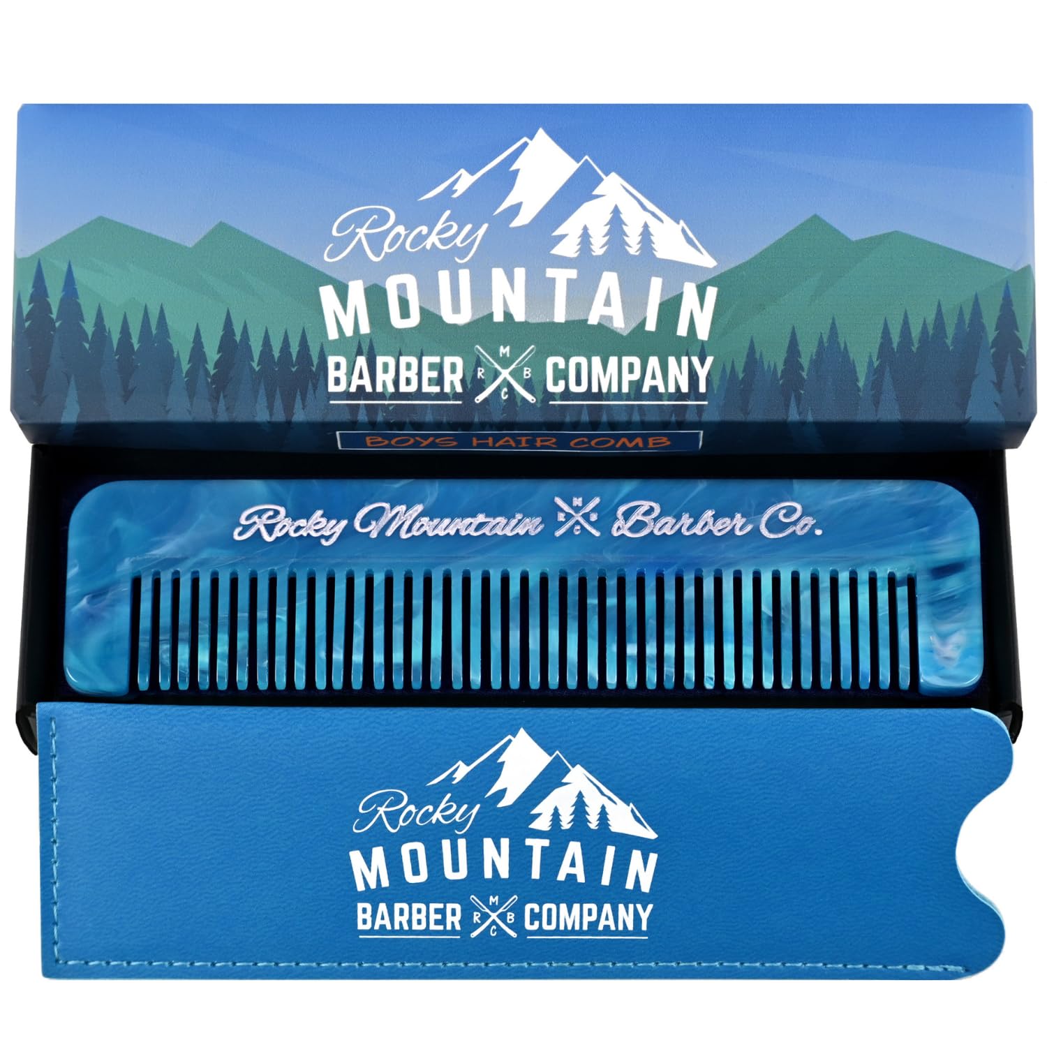 Rocky Mountain Barber Company peine infantil con dientes suaves para peinar sin tirones