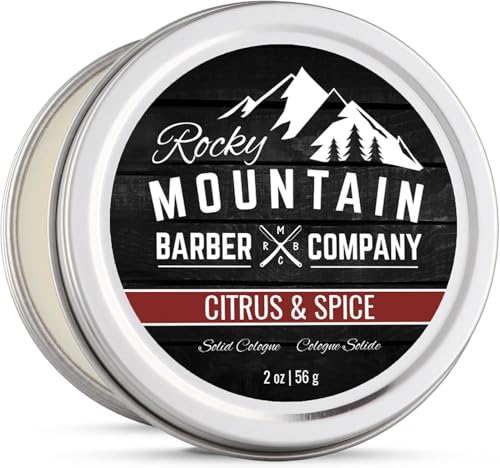 Rocky Mountain Barber Company Colonia sólida en puntos de pulso para aroma sutil.