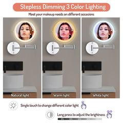 Rocollos iluminación de 3 colores para varios escenarios.
