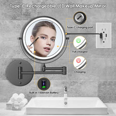 Miroir Rocollos avec agrandissement 10x pour détails précis.