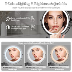 Miroir Rocollos LED tri-lumières pour différents environnements.