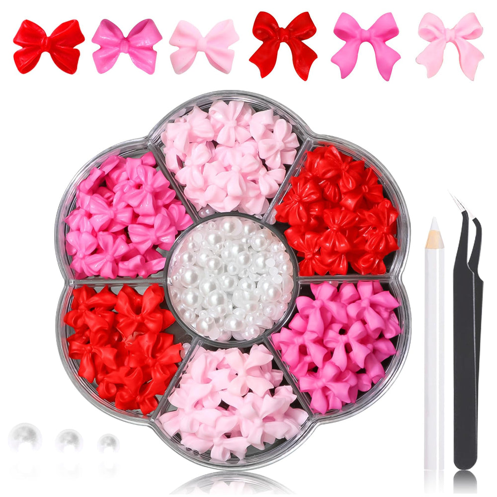 RODAKY lazo rosa 3D para uñas, ideal para diseños elegantes.