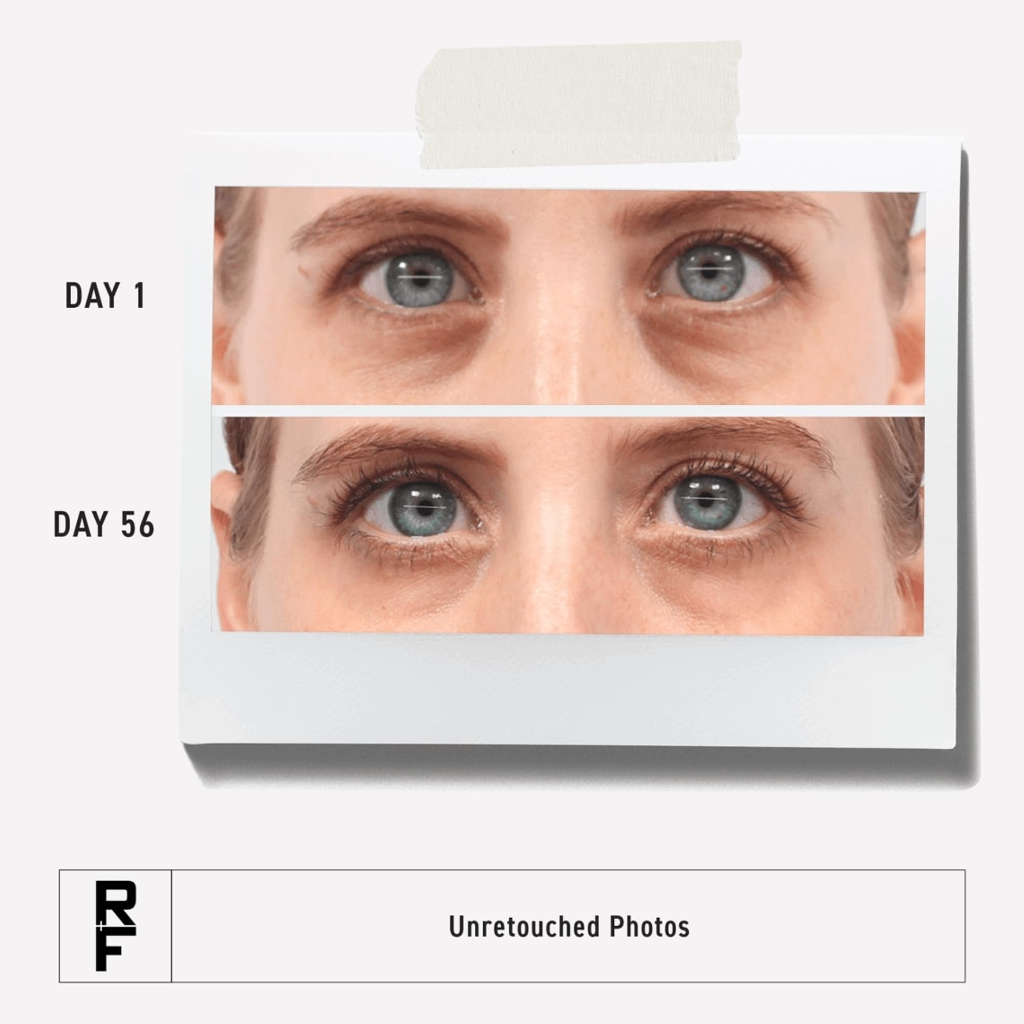 Aplicación suave del contorno de ojos RO DAN FIELDS Active Hydration Bright Eye Complex, textura ligera.