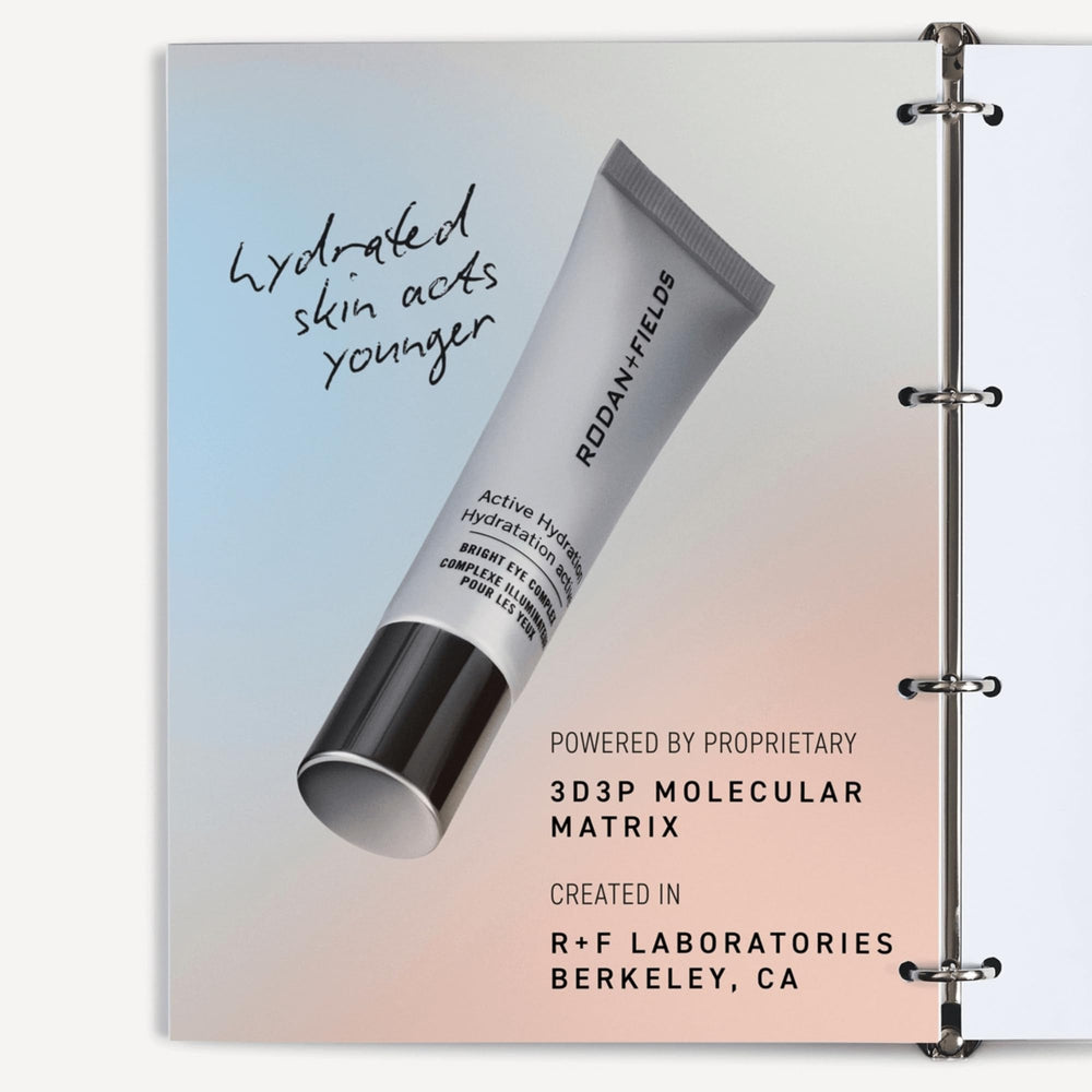 RODAN + FIELDS Active Hydration Bright Eye Complex, uso diario para todo tipo de piel.
