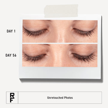 Rodan + Fields suero potenciador de pestañas, aplicación nocturna para mayor definición.