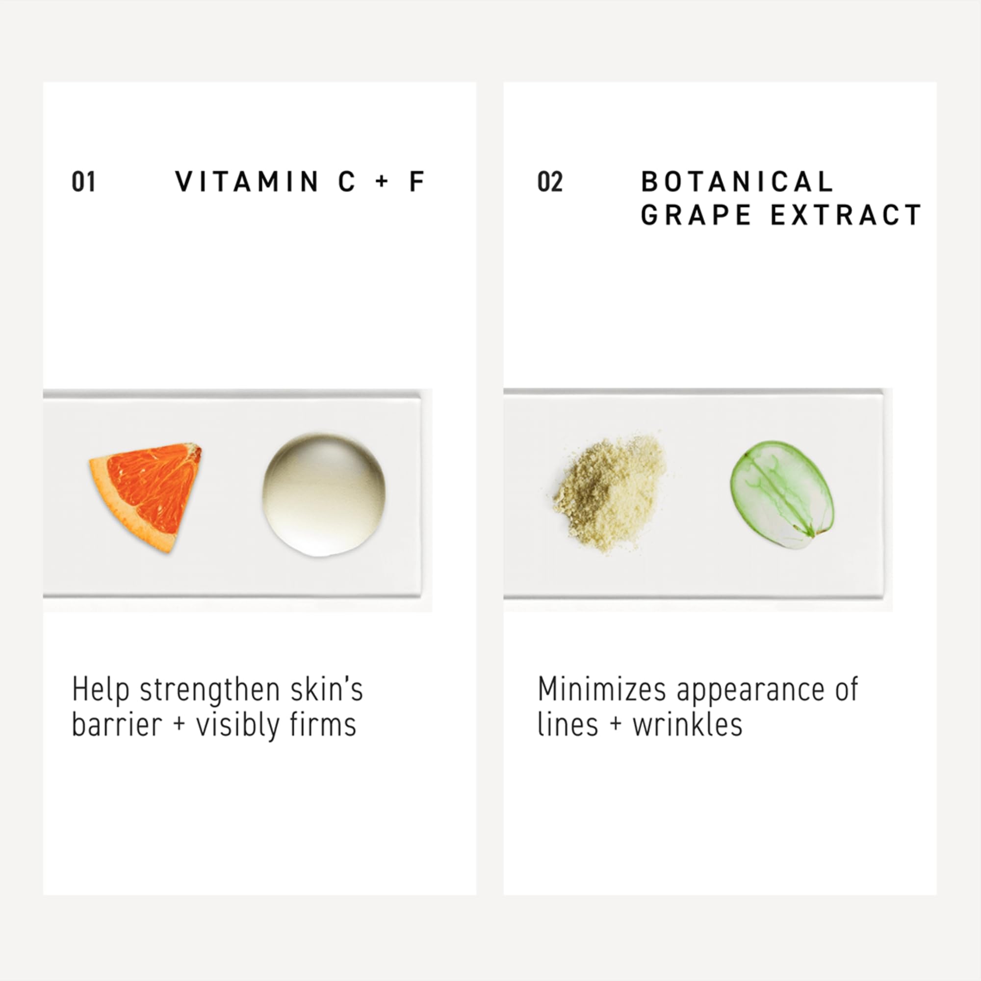 Vitamine C et antioxydants dans Rédefine pour le contour