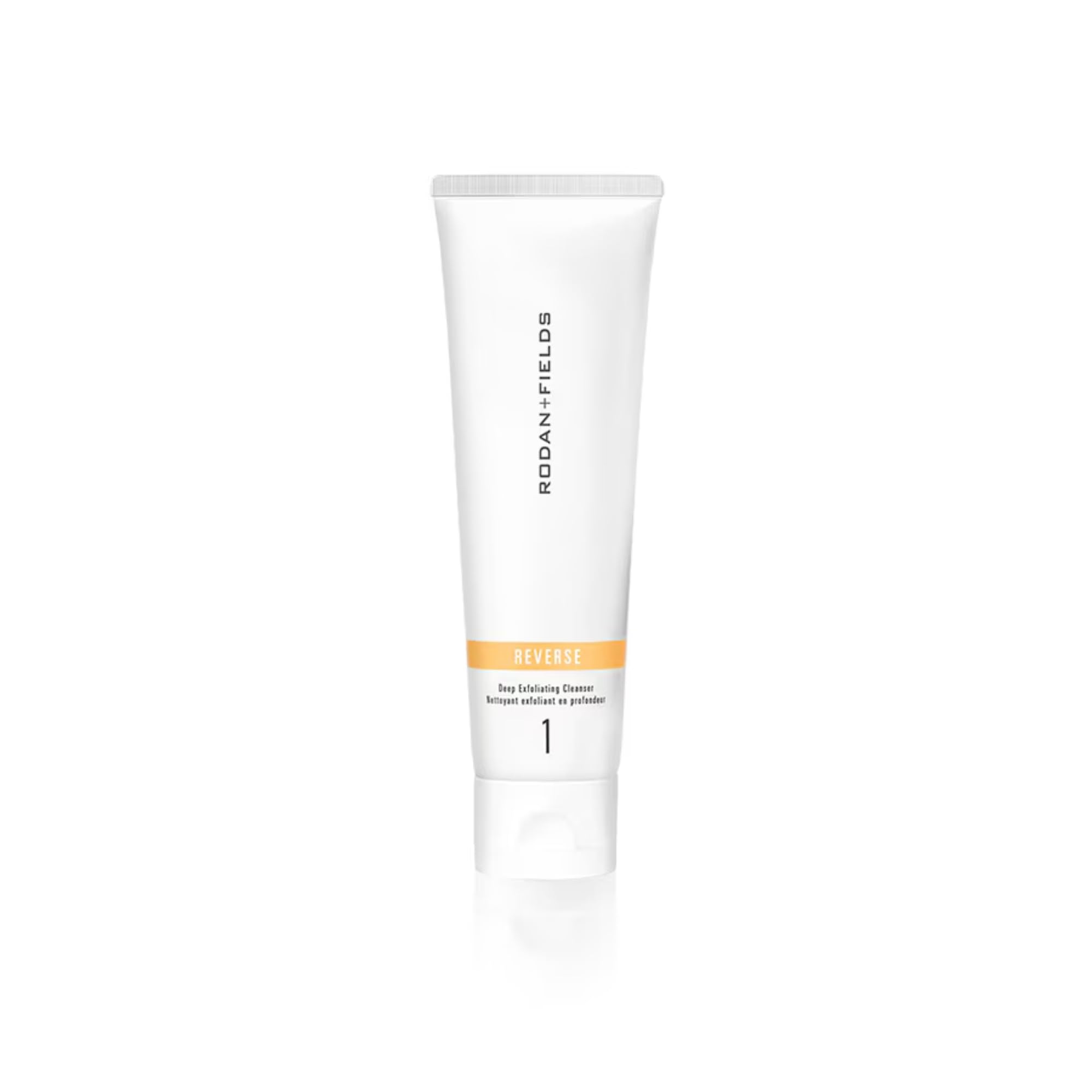 RODAN + FIELDS Reverse Exfoliating Cleanser, botella para limpieza suave diaria.