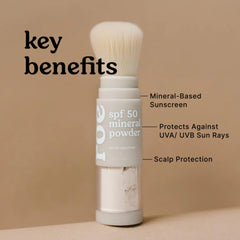 Roe Wellness Amigable con arrecifes: polvo mineral suave para piel sensible de niños.