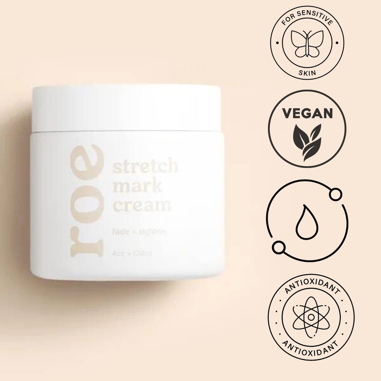 Roe Wellness crema-aplicando-abdomen: textura ligera que se absorbe rápido.