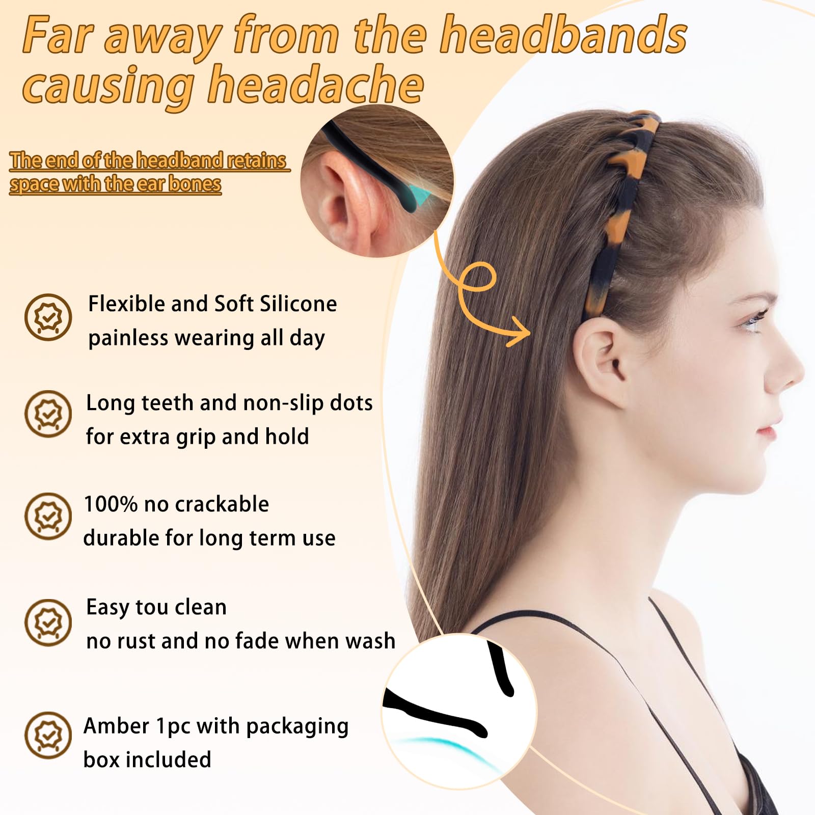 ROISDIYI diadema duradera para mujer, ideal para peinados diarios