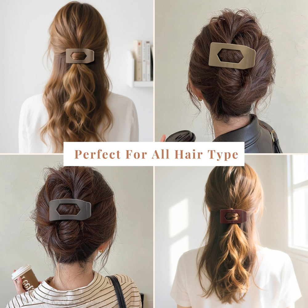 Rokateam clip plano rubio, combina con cabello claro para estilo suave