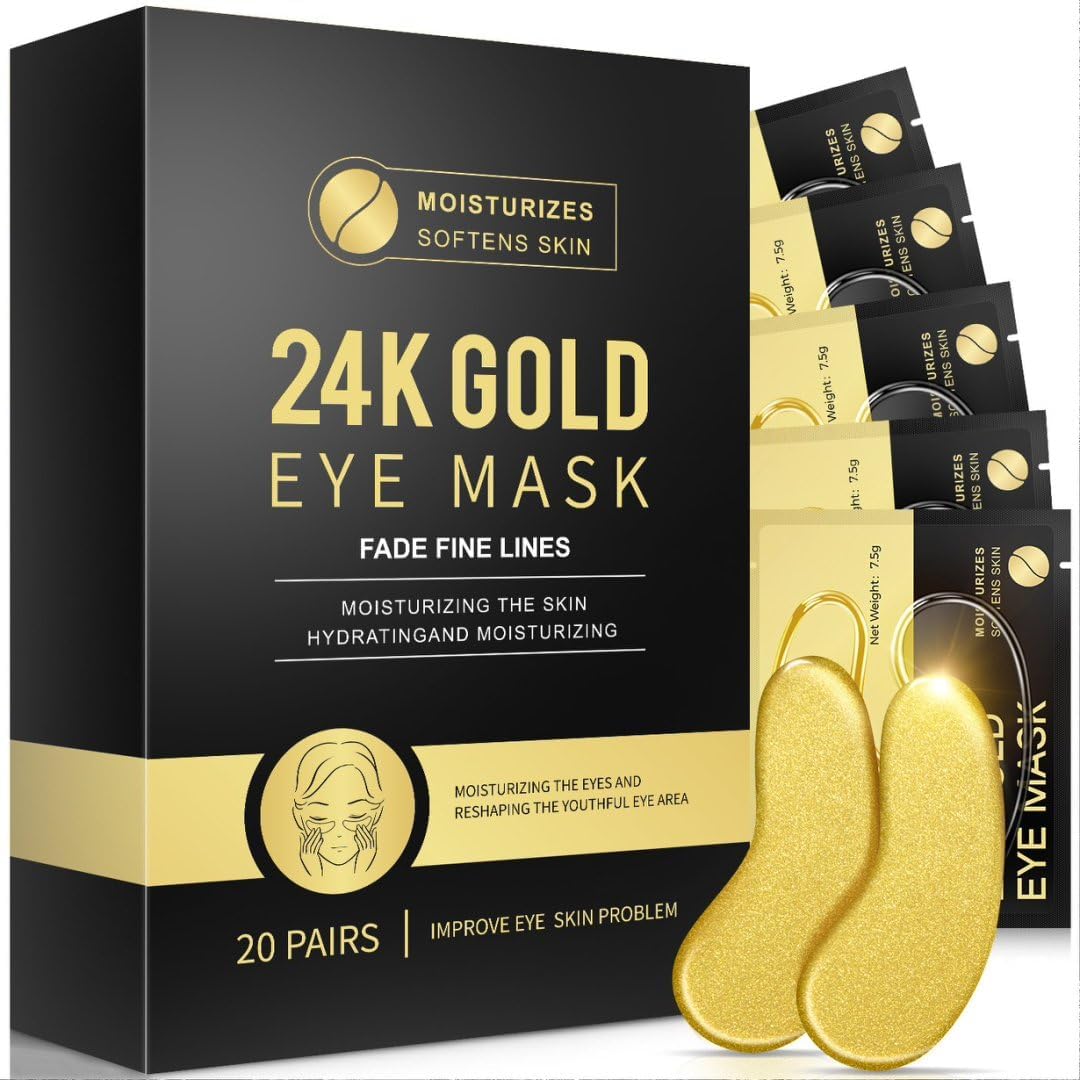 Rokelos parches ojeras 24K oro: reduce la hinchazón y aporta brillo a la mirada.