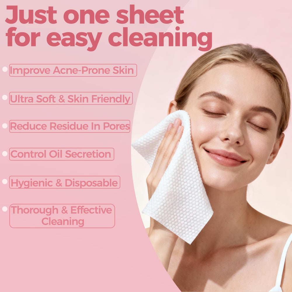 Rokelos: toallas faciales de doble cara para limpieza profunda y desmaquillado.