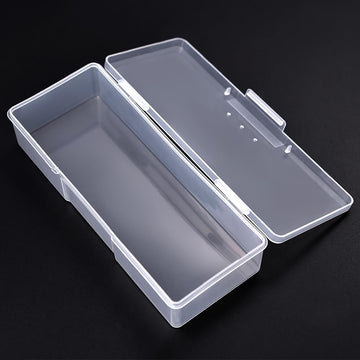 Rolabling guarda maquillaje y cristales en una caja, orden compacto.